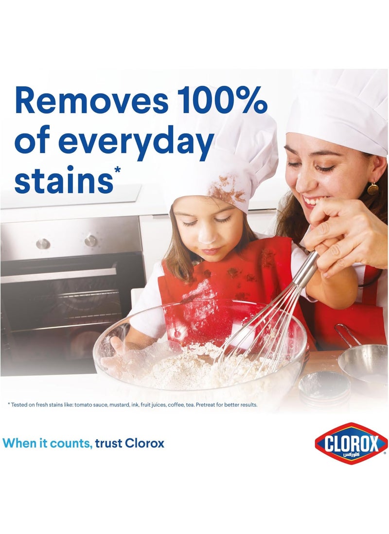 Clorox Liquid Stain Remover And Color Booster For White Clothes Purple 900ml - Image 2