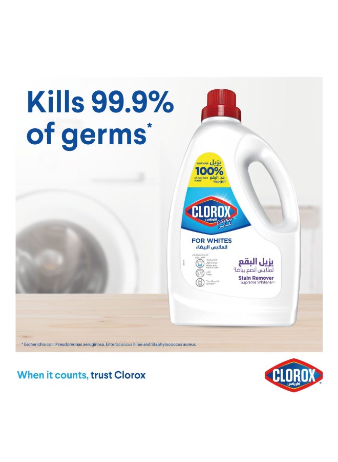 Clorox Liquid Stain Remover And Color Booster For White Clothes White 3Liters  - Image 3