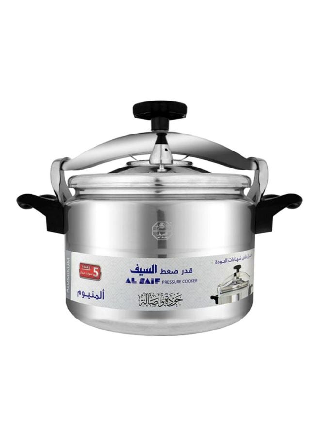 Alsaif Al Saif Aluminium Pressure Cooker Silver 30Liters 