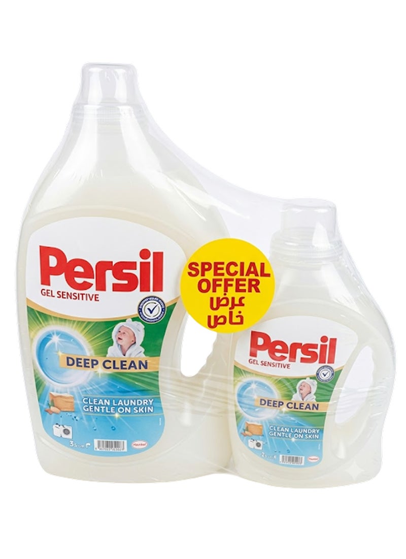 Persil Sensitive Liquid Laundry Detergent 3L+ 1L Clear 4Liters - Image 1