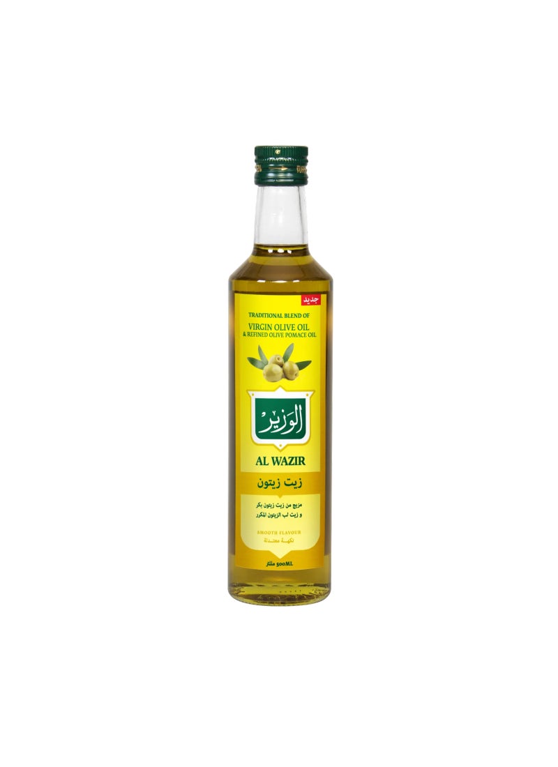 Al Wazir Olive Oil Bottle 500ml  - Image 1