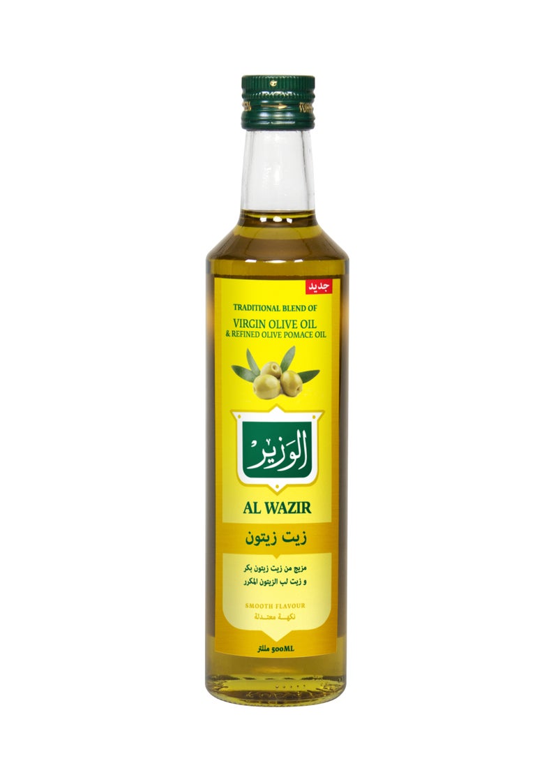 Al Wazir Olive Oil Bottle 500ml - Image 1