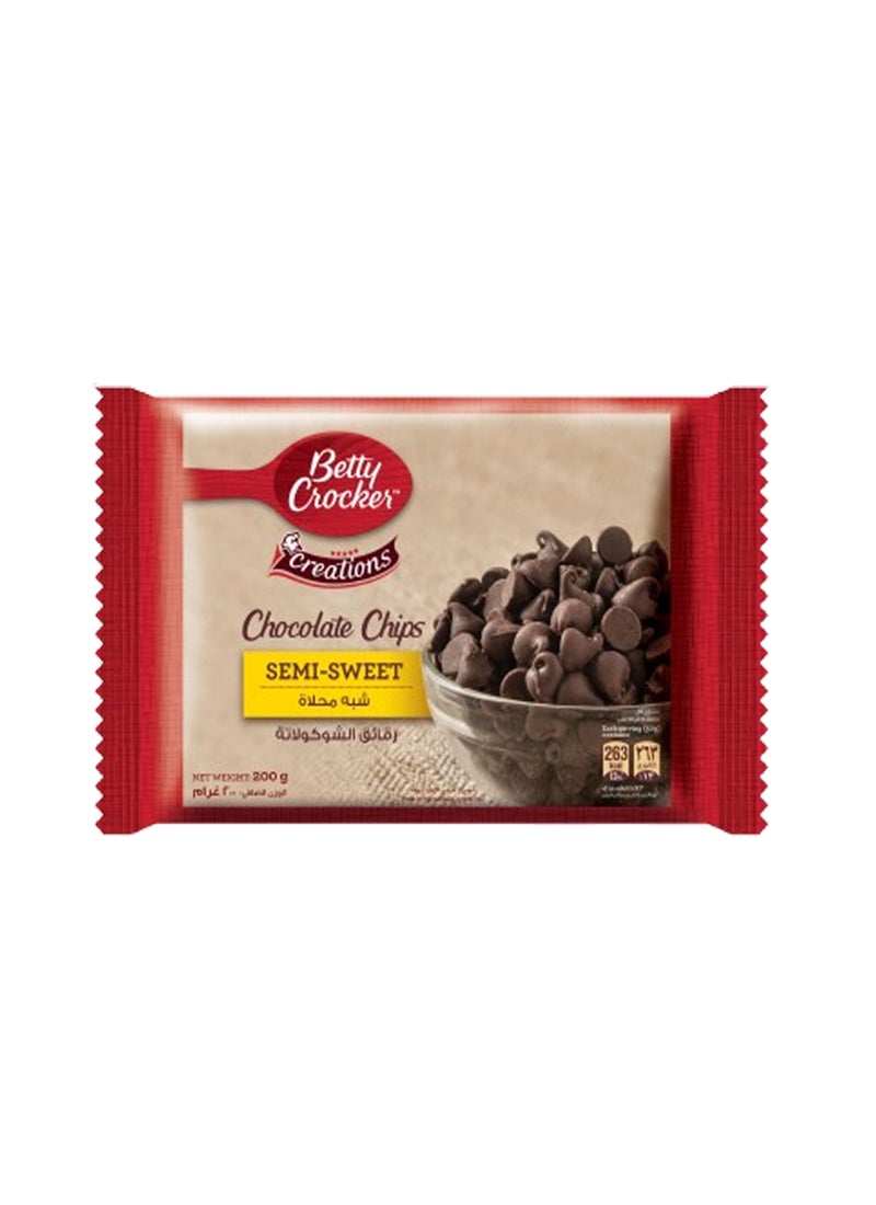 Betty Crocker - Semi Sweet Chocolate Chips 200grams - Image 1
