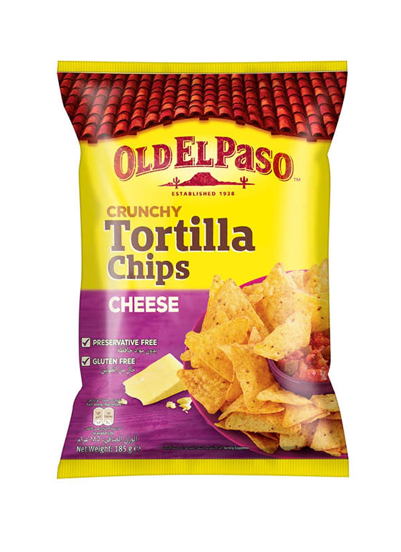 Old El Paso Tortilla Chips Cheese 185grams