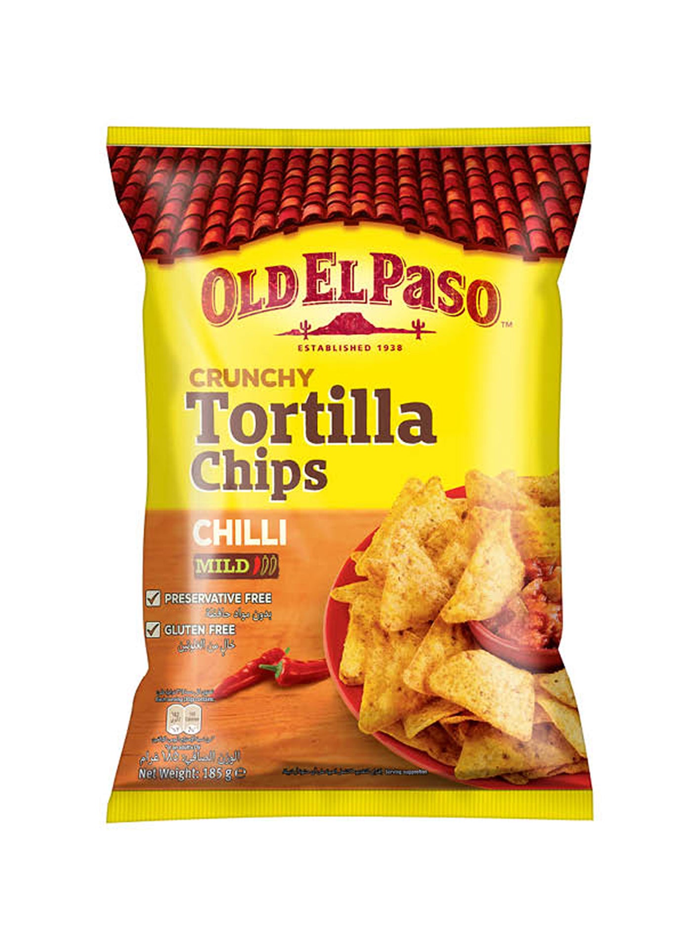 Old El Paso Tortilla Chips Chili 185grams