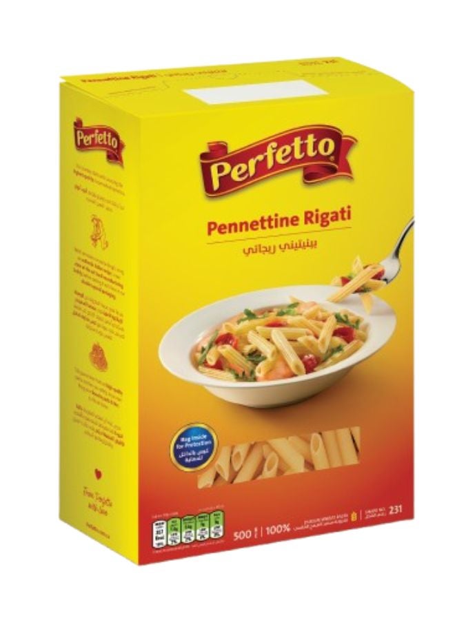 Perfetto Pennettine Rigati Pasta No.231 500grams - Image 1