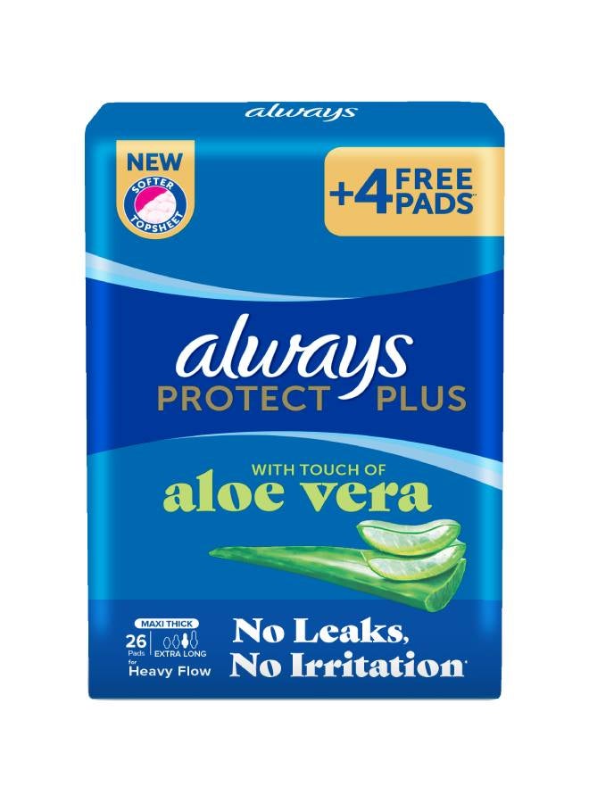 Always - Maxi Thick Sanitary Napkin, 26 Count Extra Long - Image 1