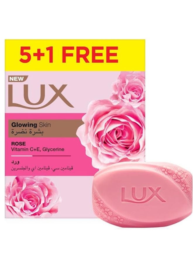 Lux - Soft Rose Soap Bar 75g Pack of 6 - Image 1