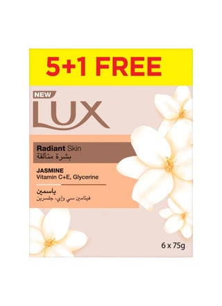 Bar Soap For Radiant Skin Jasmine With Vitamin C, E And Glycerine Pack of 6 75grams - pnsku/N30753069A/45/_/1741619247/3a1a0190-d5ed-4e0e-97a6-663bb66ac694