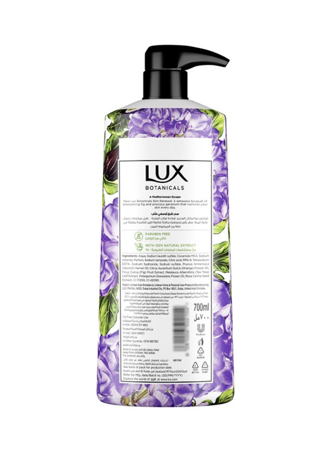 Lux Fig And Geranium Oil Botanicals Body Wash For All Skin Types White 700ml  - Image 2