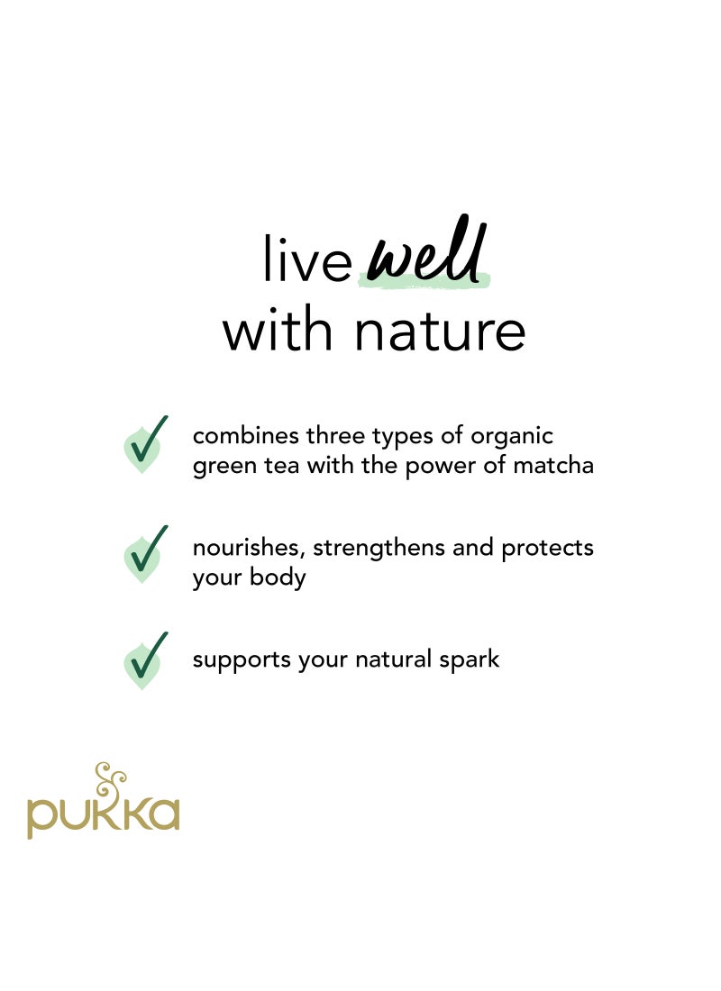 Pukka Supreme Matcha Organic Herbal Green Tea 20 Bags 30grams  - Image 5