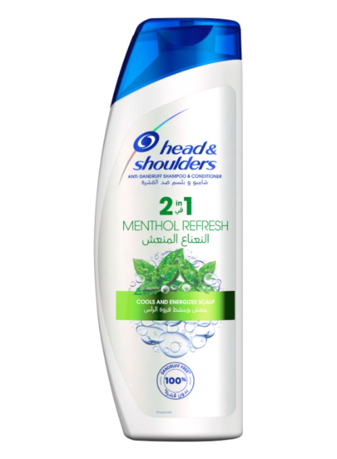 Head & Shoulders - 2 In 1 Menthol Refresh Anti-Dandruff Shampoo With Conditioner 540ml - Image 1