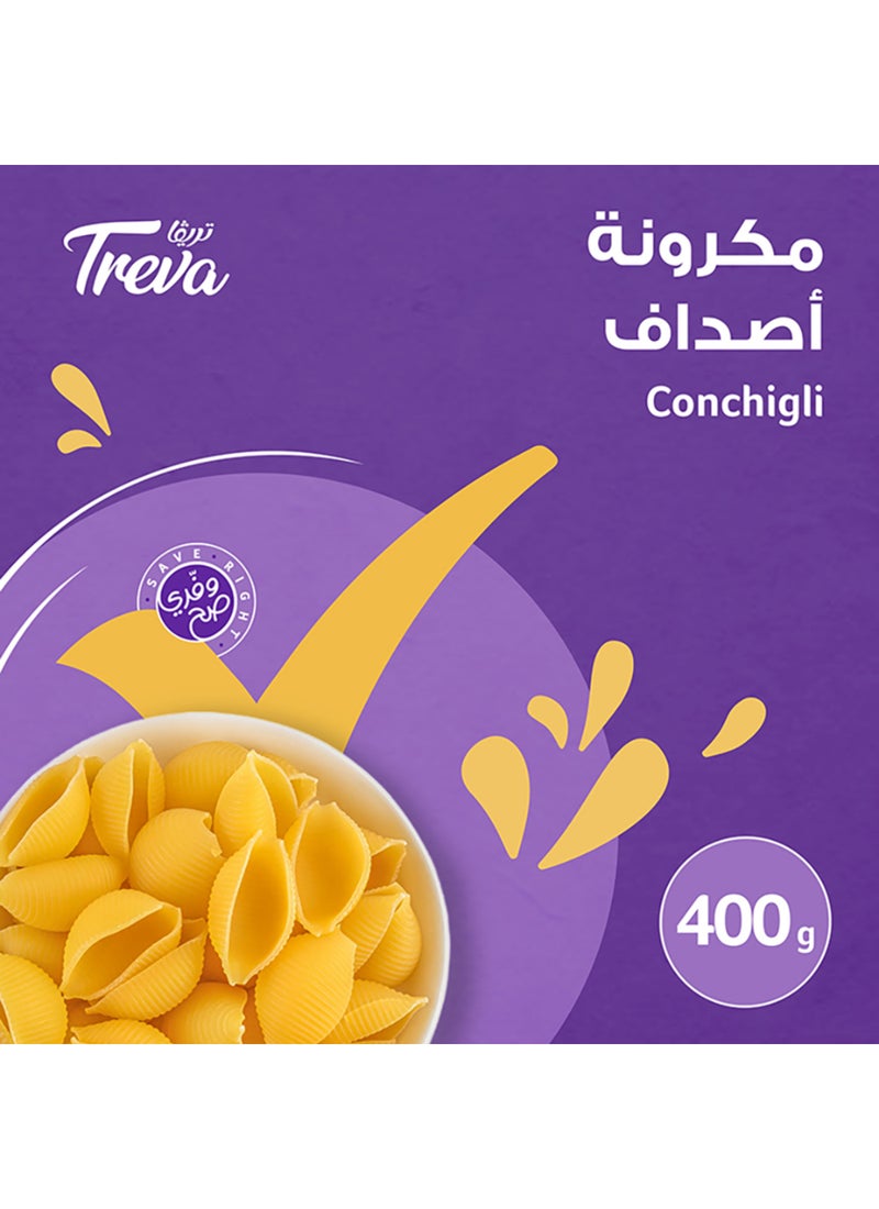 Treva Macaroni Conchigli 400grams - Image 2