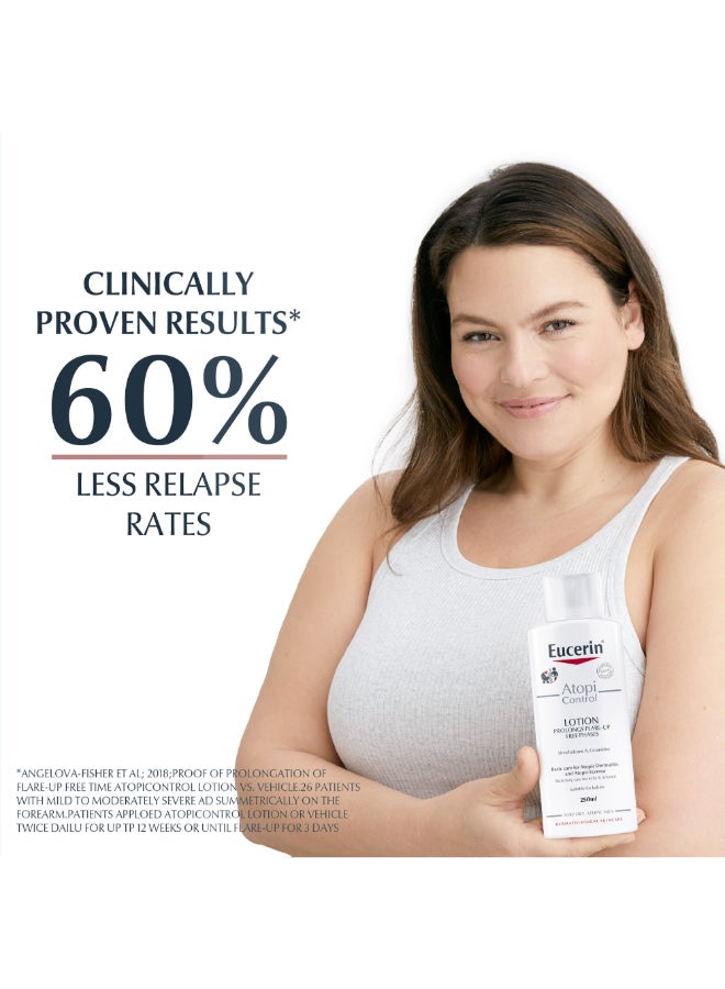 Eucerin Atopicontrol Body Lotion With Natural Omega Oils And Ceramides, Preserves Skin Barrier For Atopic And Dry Skin 250ml  - Image 3