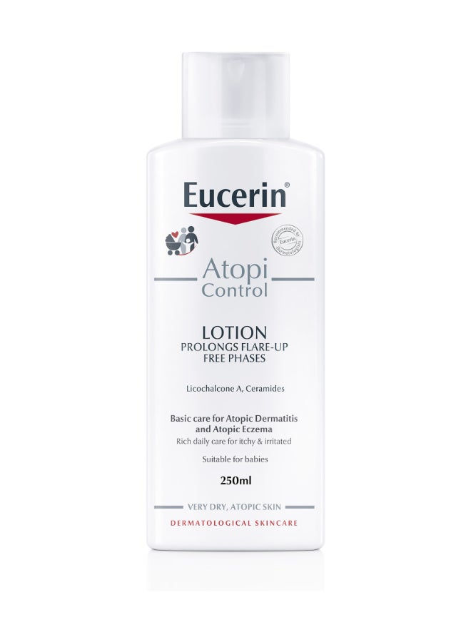 Eucerin Atopicontrol Body Lotion With Natural Omega Oils And Ceramides, Preserves Skin Barrier For Atopic And Dry Skin 250ml  - Image 2