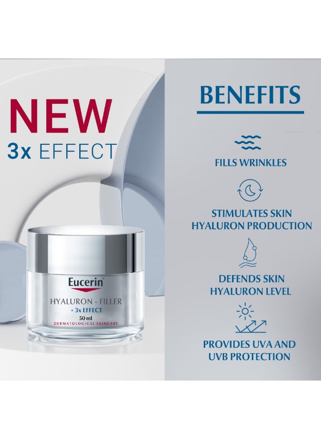 Eucerin - Hyaluron Filler Anti-Aging Face Day Cream With Hyaluronic Acid Spf 15 50ml - Image 1