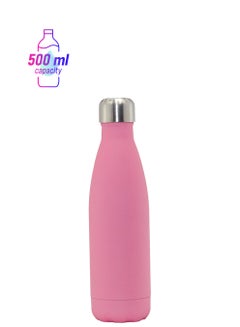 Insulated Stainless Steel Water Bottle Pink 500ml