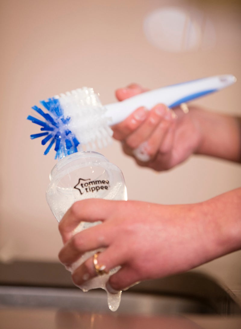 تومي تيبي فرشاة تنظيف الحلمة وزجاجة الرضاعة كلوزر تو نيتشر - أبيضأخضر - Image 4