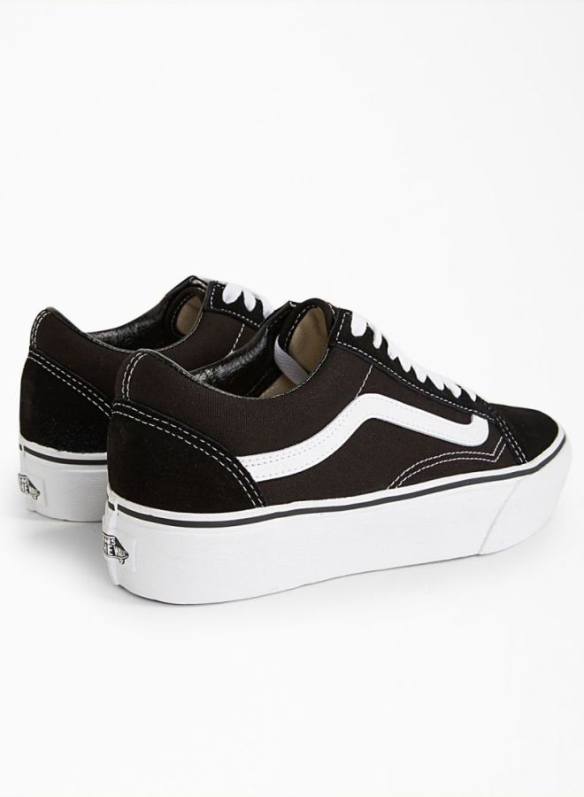 فانز سنيكرز أولد سكول بنعل سميك لون أسود - Image 5