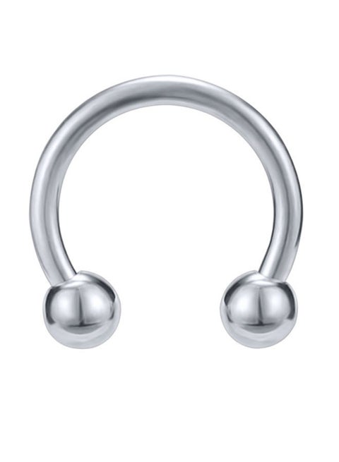 Stainless Steel Horseshoe Captive Bead Nose Ring