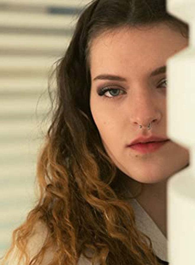 قرط أنف دائري من الستانلس ستيل على شكل حدوة حصان بأطراف كروية - Image 3