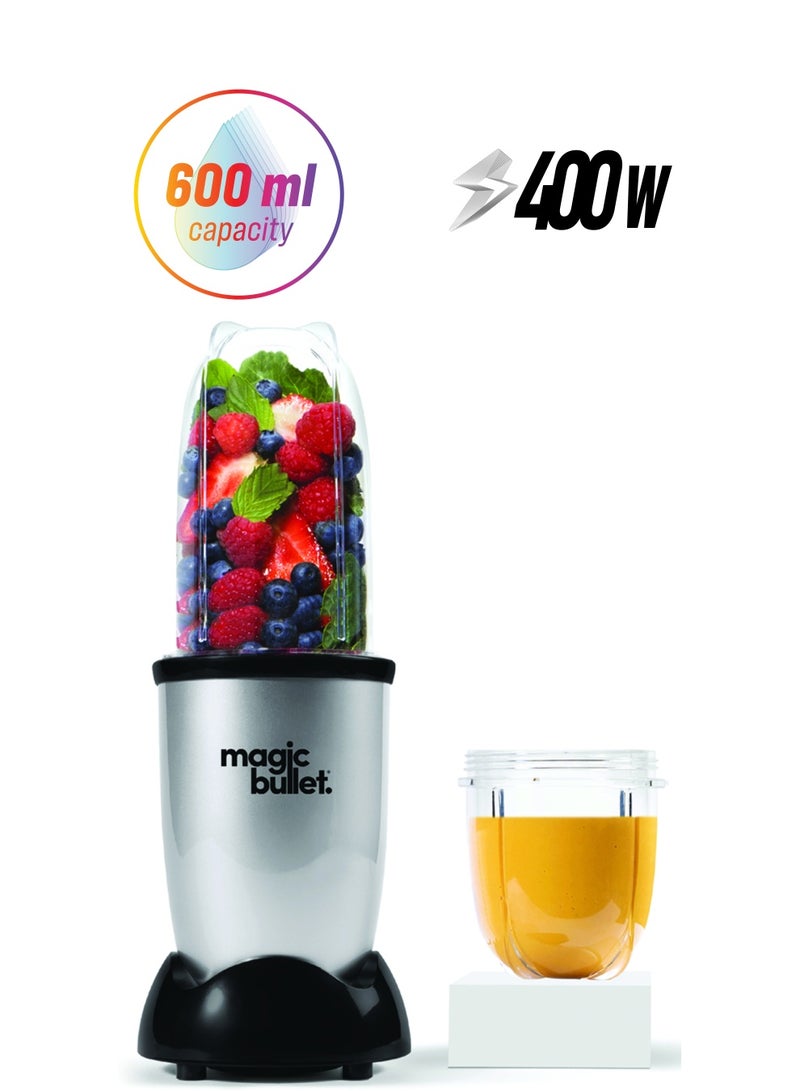 Magic Bullet - 4-Piece High-Speed Blender/Mixer System 0.6 L 400 W MB4-0612 / MWTY3ZE/A Silver/Black - Image 1