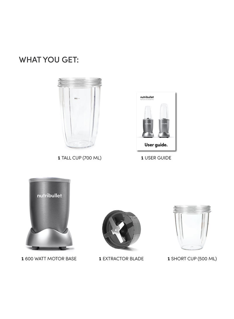 nutribullet Countertop Blender 3 Piece Set 600 W NBR-0612 Grey - Image 5