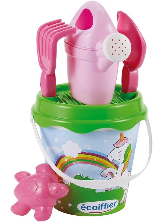 ecoiffier - Unicorn Inl Bucket With Garden Tools Accessories Multicolour 17cm - Image 1