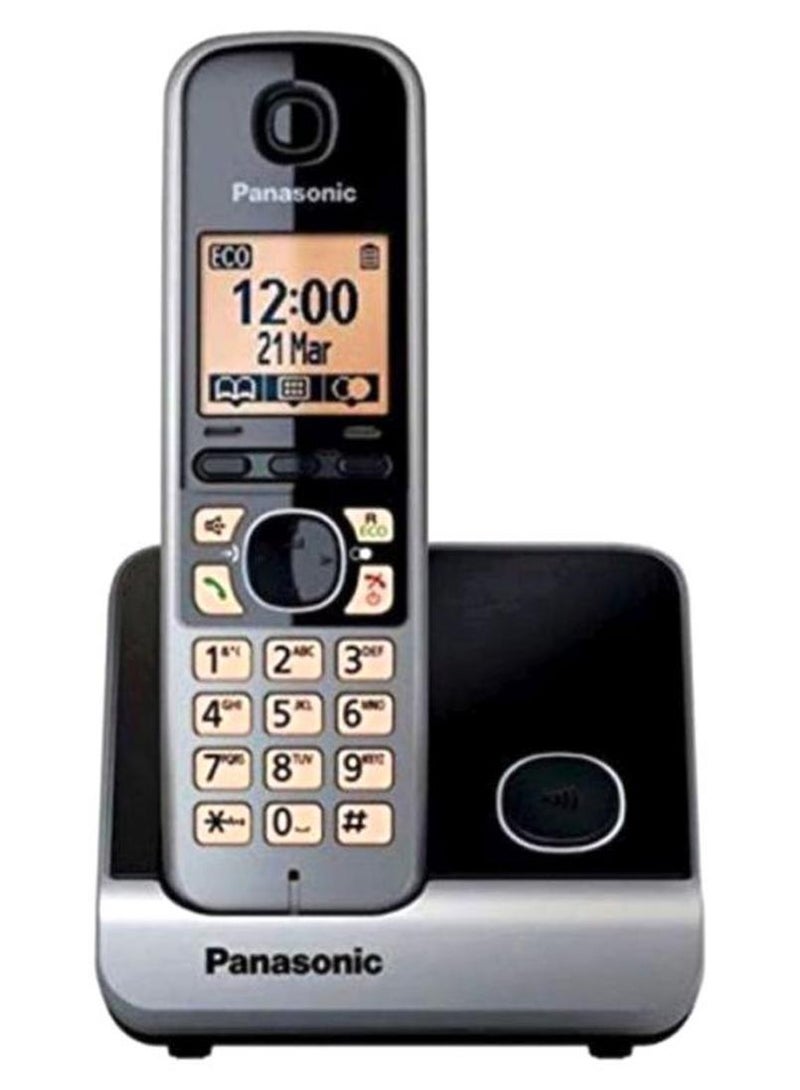 Panasonic Digital Cordless Phone With Stand Black/Yellow - Image 1