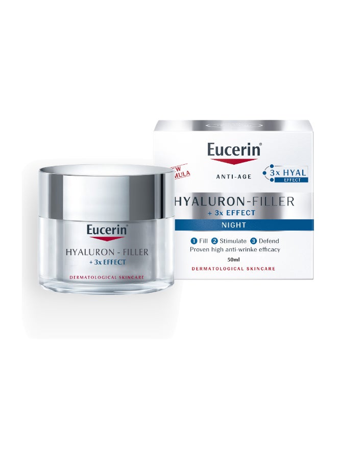Eucerin - Hyaluron Filler Anti-Aging Face Night Cream With Hyaluronic Acid 50ml - Image 1