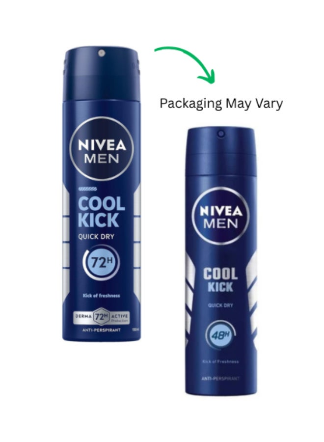 Nivea Cool Kick Deodorant blue 150ml - Image 1