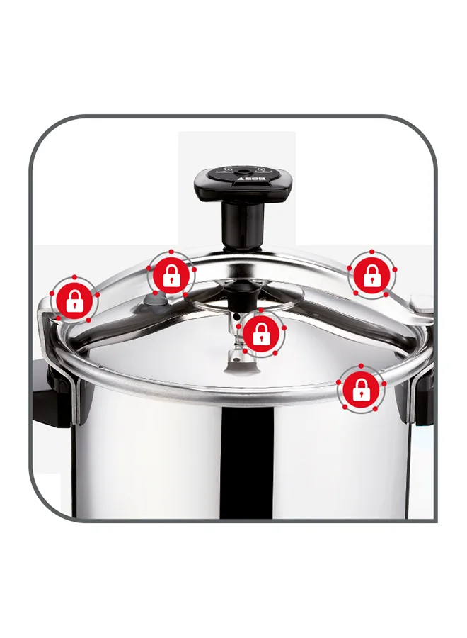 Tefal TEFAL Pressure Cooker | Authentique 6 L | Stainless Steel | 5 Security Sytems | all heat sources including induction | 2 Years Warranty |P0530734 Stainless Steel 6.0Liters
