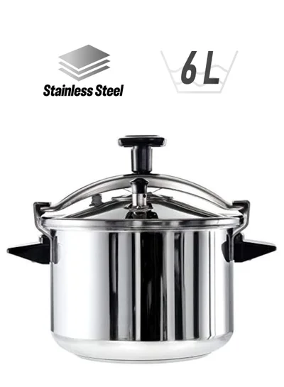 Tefal TEFAL Pressure Cooker | Authentique 6 L | Stainless Steel | 5 Security Sytems | all heat sources including induction | 2 Years Warranty |P0530734 Stainless Steel 6.0Liters
