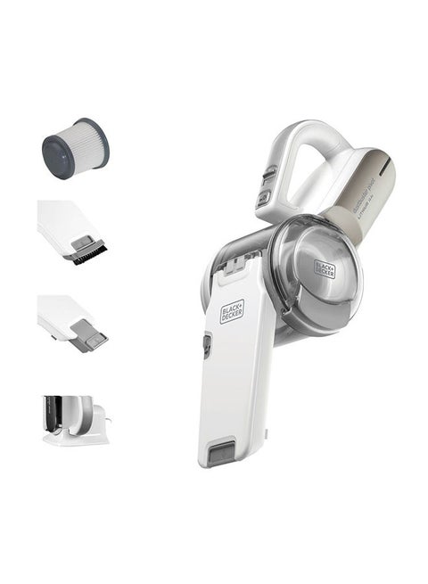 مكنسة  يد لاسلكية، قوة شفط 27.5 وات هوائي، 14.4 فولت، بطارية ليثيوم أيون 1.5Ah، ، فوهة قابلة للدوران، مكنسة لاسلكية مدمجة، مثالية للزل والسيارة، سهلة التخزين، 440 ml PV1420L-B5 أبيض/رمادي 440 ml PV1420L-B5 أبيض/رمادي