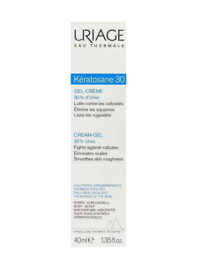 Uriage Kératosane 30 Gel-Cream with Urea 30% - Intensive Smoothing Care for Rough Skin - 40ml 40ml - Image 2