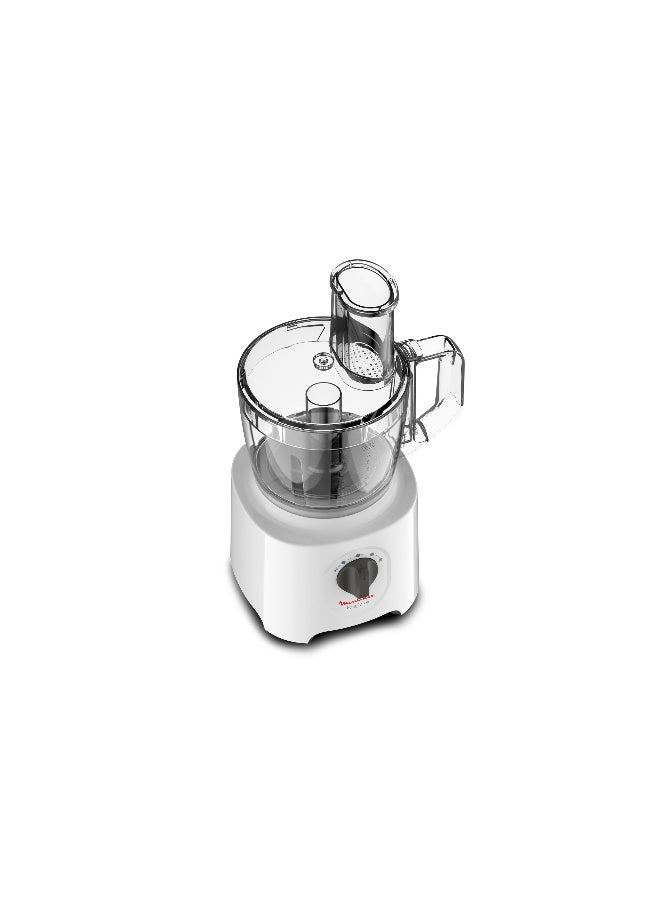 Moulinex Food Processor | Easy Force Food Processor  | 800 W| 6 Attachments | +25 Different Functions | 2 Years Warranty 2.4 L 800 W FP247127 White - Image 3