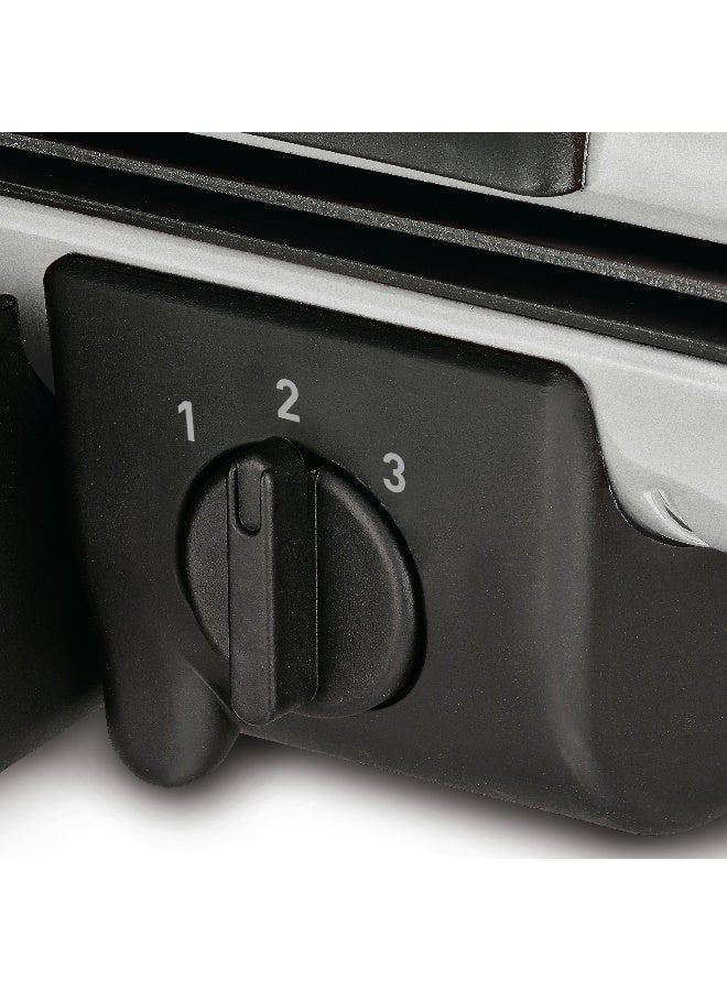 تيفال جريل | شواية مدمجة للغاية / شواية شواء / صانع الساندويتشات | فضة | 2 سنة الضمان - Image 2