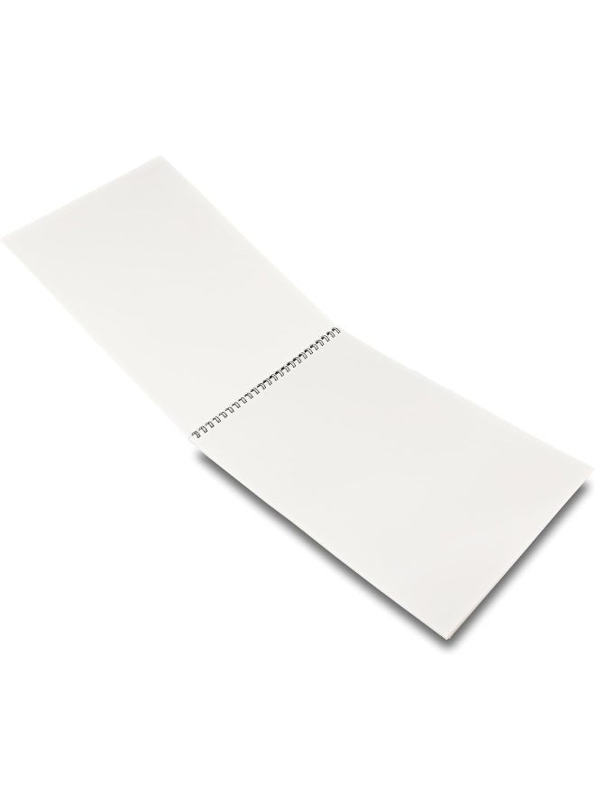 لايت طقم دفاتر رسم بسلك حلزوني مقاس B4 مكون من 12 قطعة أبيض - Image 3