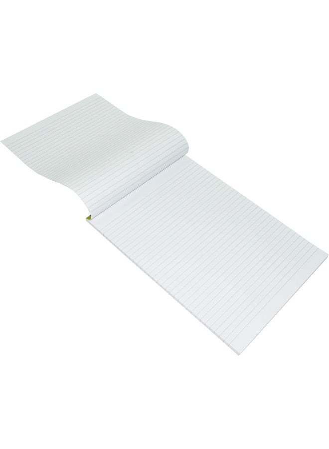 FIS Single Ruled Letter Writing Pad, A4 Size, 80 Sheets (Pack of 10) Brown/Green/Red - Image 2