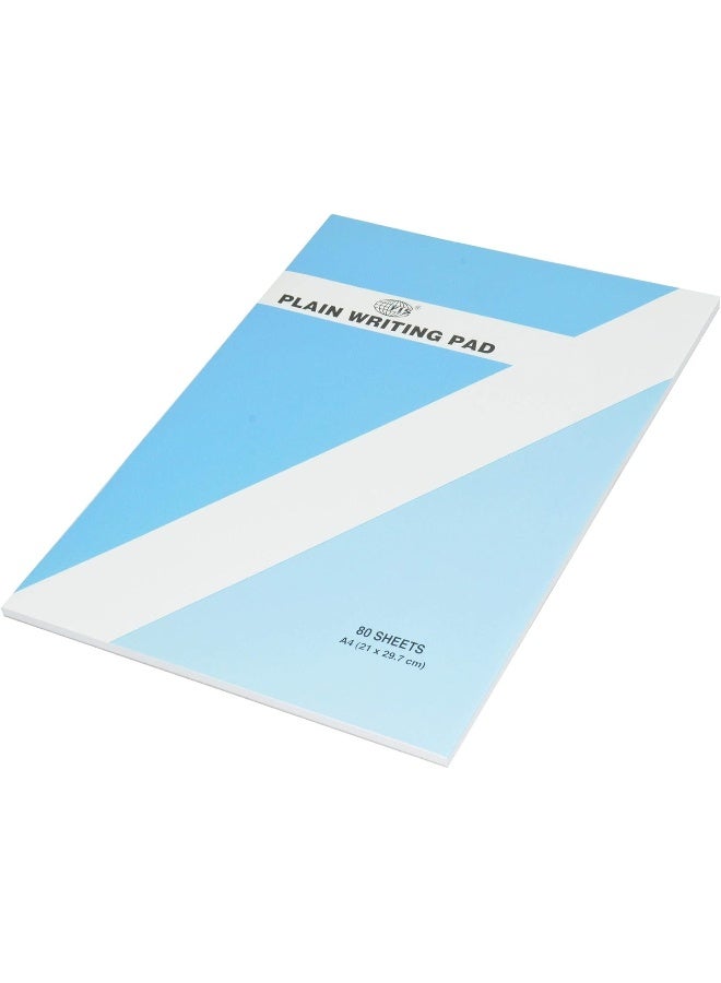 FIS 10-Piece Plain Writing Pad, A4 Size with 80 Sheets Each White - Image 3