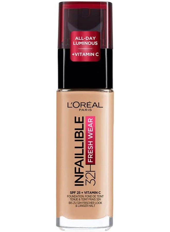 L'OREAL PARIS Infallible 32H Fresh Wear Foundation 200 Nin Natural - Natural Linen - Image 1