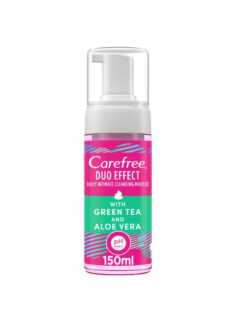 Daily Intimate Cleansing Mousse Duo Effect With Green Tea And Aloe Vera 150ml