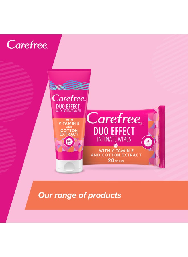Carefree - Daily Intimate Wash Duo Effect With Vitamin E And Cotton Extract 200ml - Image 1