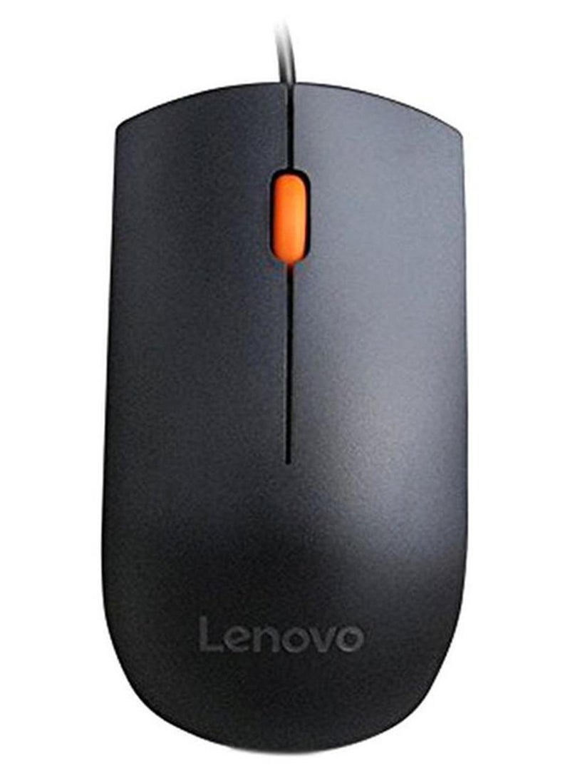 Lenovo 300 Wired Mouse Black - Image 1