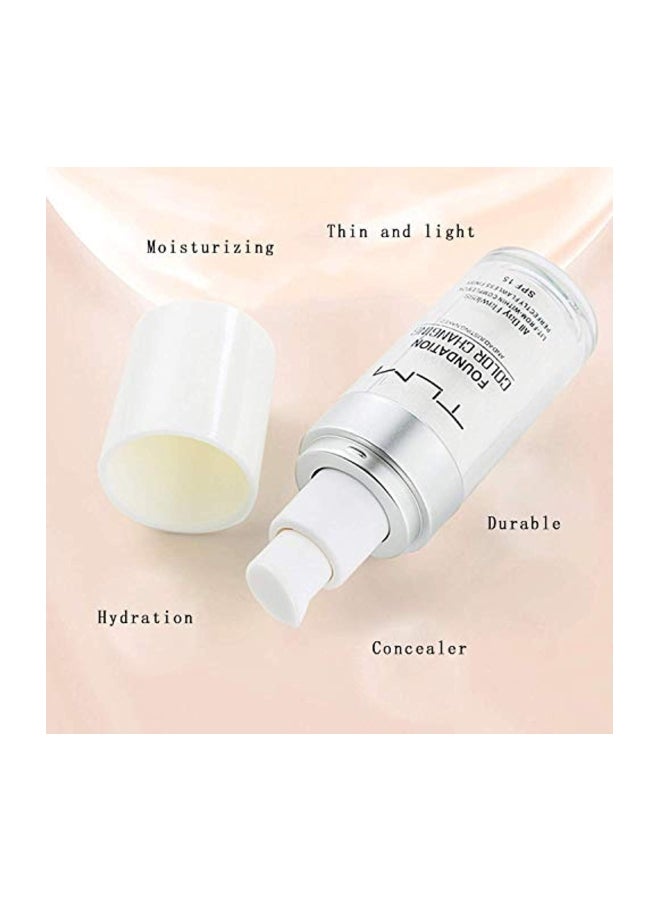 تي إل إم قطعتان من كريم أساس متغير اللون طوال اليوم، بشرة خالية من العيوب، من الداخل، لمسة نهائية مثالية، عامل حماية من الشمس SPF 15 - Image 3