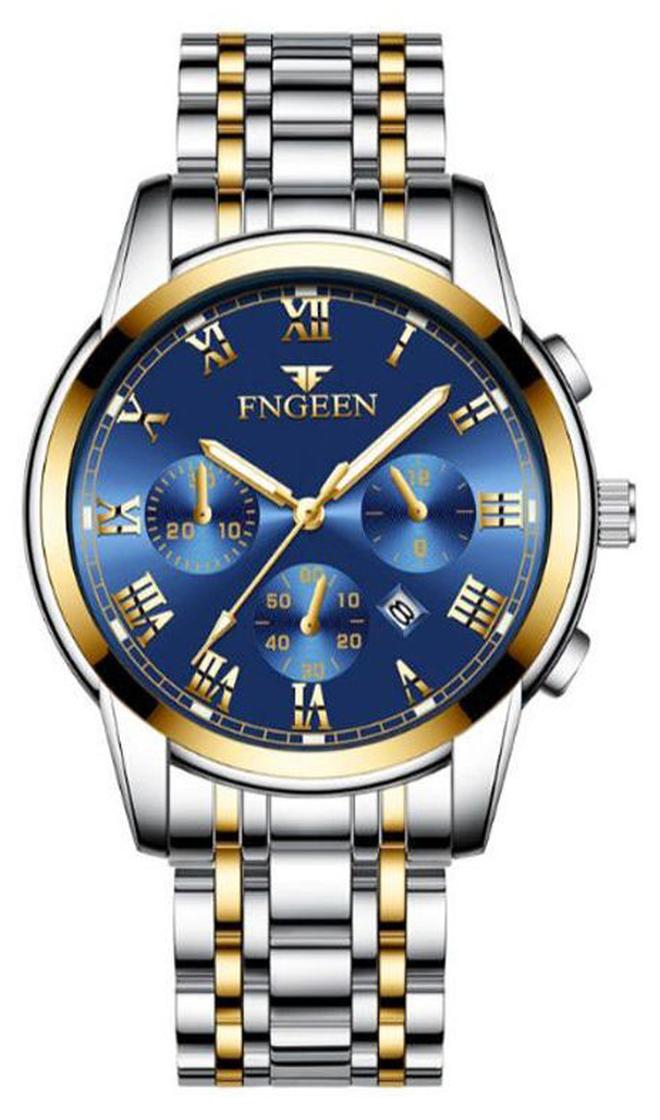 FNGEEN Men's Casual Waterproof Quartz Analog Wrist Watch NNSB03708129 - Image 1