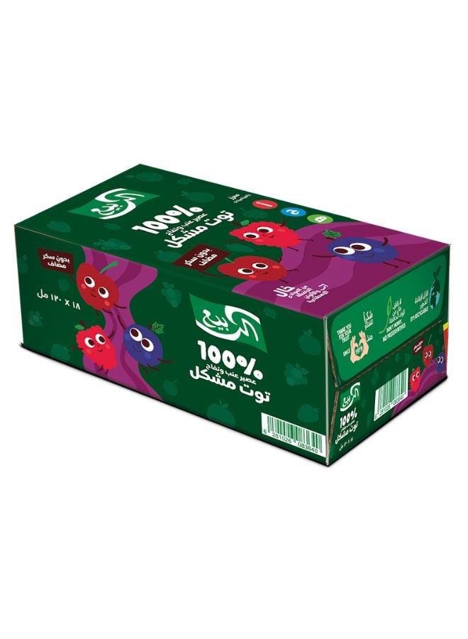 Al Rabie Premium Berries Mix Juice Mixed Berries 120ml Pack of 18 - Image 2