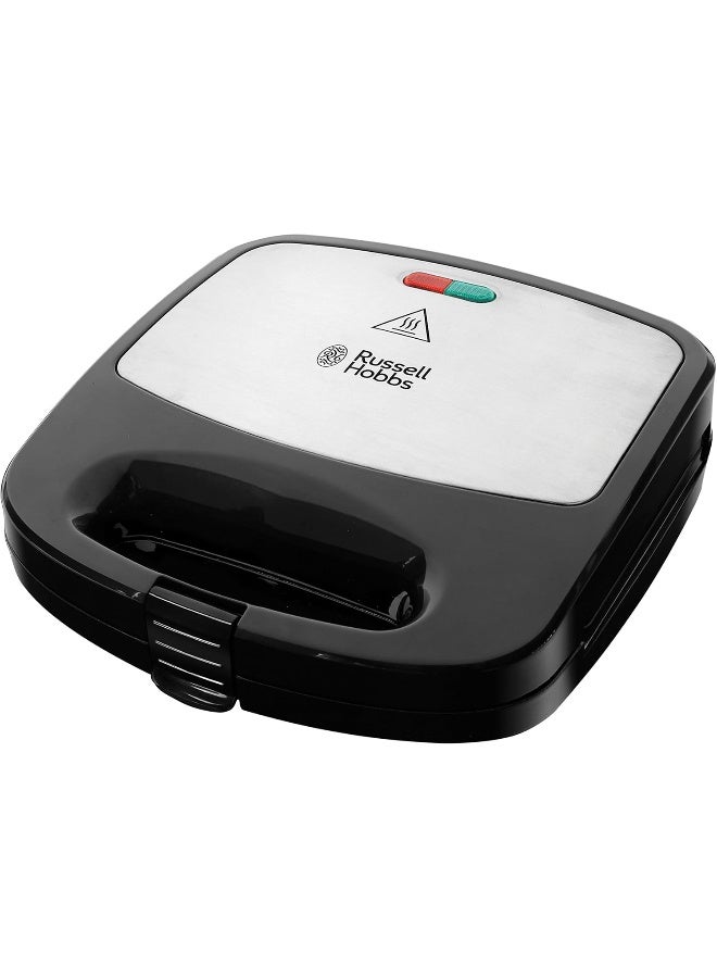 Russell Hobbs - 3-In-1 Sandwich, Panini & Waffle Maker - Deep Fill, Non-Stick, 750W, Indicator Lights, Dishwasher Safe 750 W 24540 Black - Image 1