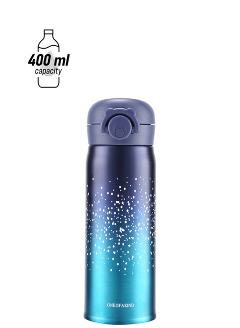 Vacuum Flask Thermal Water Bottle Blue