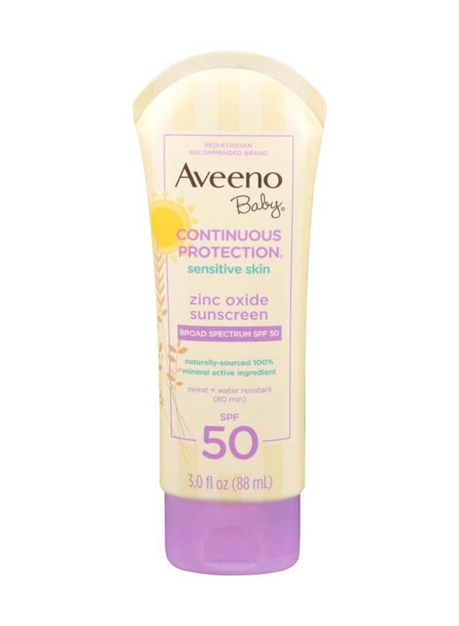 Aveeno Pack Of 2 Continuous Protection Sunscreen Lotion SPF 50 - 88 ml - Image 4